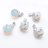 Natural Stone Opal Pendants Round Ball Bead Dragon Claw Crystal Reiki Chakra Kvinnor Dingle Pendant Gift N3105