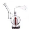 Kalın Pyrex ile Yüksek Kaliteli Cam Yağı Brülör Bong Nargile Su Boruları Temizle Heady Recycler Dab Rig El Bongs Sigara Yağı Brülör Boru 1 adet