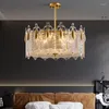 Lampadari Lampadario postmoderno con corona di piume nordiche Lampada da soggiorno Camera da letto classica Studio Ristorante Illuminazione da villa retrò francese