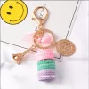 Keychains de bolos moda moda fofa doces frances