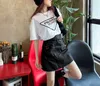 Lente/zomer nieuwe mode dames met hoge taille a-line rok afslankte veelzijdige riem persoonlijkheid casual Koreaanse rok