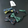 Bow Ties 2022 Çiçek Baskılı Bowtie Mens Suit Kelebek Düğün Kravat İş Aksesuarları Kravat Cravat Özel Logo