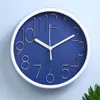 壁時計8インチクォーツクロックプラスチックアンティークデザイナーウォッチリビングデザイン装飾ホームサイレントルームベッドルームモダンA Z8F1