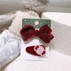 New Korean Sweet Girl Princess Cute Velvet Bow Hairpins Headwear Fashion Children's Christmas BB Clip Hair Accessories