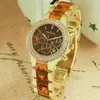 Wristwatches Women Watches 2022 Geneva Designer Famous Ladies Watch Female Clock Diamond Quartz Wrist Gifts For