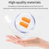 10/60/120/160PCS PU Sponge Ear Plugs Antinoise Sleeping Noise Reduction Rate 35.5db Earplugs For Sleep Study