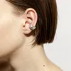 Clip d'oreille en métal givré à vis arrière femelle sans trou d'oreille conception de niche japonaise bijoux de mode haut de gamme