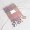22 -letni tekstylny kaszmirowy zimowy szalik koc dla kobiet kolorowe kraciasty frędzle wszechstronne kawałki
