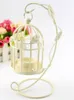 Candle Holders Birdcage Holder Round Metal Cast Iron Creative Lantern Led Wedding Candlestick Windproof Handmade Centre Pieces