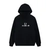 Design Balencigaas Hooded Balanciagalies Resistant BB Luxury Wrinkle Women Men Print ity Pullover High Street Hooded Winter 03-010 Sweatshirt RFUK