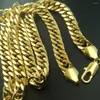 Цепочки моды на 10 мм ширина Men Classic Link Chain Ожерелье N111