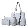 Designer Designer HBP Weiches Ölwachs PU-Leder Damenhandtaschen 3-teiliges Set Umhängetasche Berühmte Designer-Einkaufstasche mit großer Kapazität