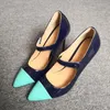 Dress Shoes Painted Lacquer Leather About 11 Cm High-heeled Women's Pointed Toe Pumps Buckled Banquet