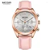 Wristwatches MEGIR 2022 Lady Watch Women Dress Fashion Rose Gold Quartz Watches Female