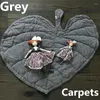 Carpets 1PCS Cotton Soft Baby Kids Game Mat For Livingroom And Bedroom Rug 110cm Leaf Shape Carpet
