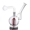 Hochwertige Glas-Ölbrenner-Bong-Shisha-Wasserpfeifen mit dickem Pyrex Clear Heady Recycler Dab Rig Handbongs zum Rauchen Ölbrenner-Rohr 1 Stück