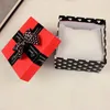 Bekijk dozen bowknot box rood pakket voor horloges dames meisje sieraden cadeau