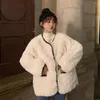 Women's Fur 2022 Women Winter Faux Warm Coat Vintage Long Sleeve Female Korean White Thick Elegant Chic Mink Coats
