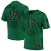 NCAA College Football University 87 Michael Mayer Jersey 4 Kevin Austin Jr 17 Jack Coan 23 Kyren Williams 12 Tyler Buchner 25 Chris Tyree Team Bleu Marine Blanc Vert