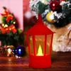 Candle Holders Battery Lantern Hexagonal LED Outdoor Lanterns Garden Decorative Lights With Round Base Hanging For