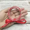 Bangle 5 -pc's/set Zwpon alleen voor jou Silk Ribbon Silicone Tube gevulde jelly Bangles Festival Bracabelets Women Christmas Gifts Groothandel