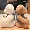 30cm ours en peluche poupées en peluche avec gilet ours mignon jouets en peluche décoration de mariage enfant amant anniversaire cadeau de noël