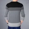 Männer Pullover 2022 Herbst Mode Marke Casual Pullover Oansatz Gestreiften Slim Fit Herren Pullover Männer Pull Homme Kontrast Farbe strickwaren