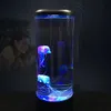 Jaquariums Birthday Gift jellyfish Lamp LED Night Light Remote Control Color Changing Home Decoration Lights Aquarium for Kids USB Charging