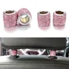 Interi￶rdekorationer 2st Fashion Car Headest Collar Blin Crystal Auto Seat Rin Decoration