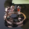 Bröllopsringar Ankomst Bird Animal Design 585 Rose Gold Ring för kvinna med flerfärgad kubikzirkonanillos