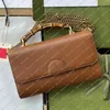 Дамская модная повседневная дизайн роскошная диана бамбуковая сумка для плеча сумки для цепи сети с крестообразной сумкой сумка топа