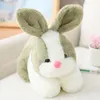 Poupée en peluche lapin de Simulation Kawaii, 4 couleurs, 22cm, Animal mignon et réel, jouets en peluche, décoration de maison, dessin animé, cadeau pour enfants