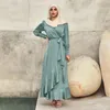 民族衣類Kaftan Abaya Dubai Turkey Muslim Hijab Dress Islam Arabic Robe Longue Femme Musulmane Caftan Marocainイブニングドレス
