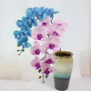 Dekorativa blommor Real Touch Butterfly Orchid Artificial Flower Letax övergripande blommor för bröllop