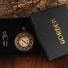 Montres de poche Vintage bois cercle sculpté numéro cadran montre mécanique hommes Unique creux Steampunk rétro horloge chaîne