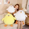 25-50 cm Chick Plux Touet mignon poulet jaune en peluche jaune en peluche animale réelle pour enfants cadeau d'anniversaire pour enfants