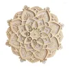 Veilleuses lumière LED décoration murale moderne avec Ports USB élégant Mandala en bois suspendu panneaux MDF décoration de lampe