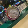 Luxury Watch for Men Mechanical ES CW Fashion Designer Brand Rainbow Diamond Swiss Genève Armursur