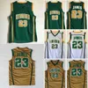 Hommes Basketball Irlandais St. Vincent Mary High School Maillot LeBron James 23 Uniforme Couleur de l'équipe Vert Marron Blanc Pour les fans de sport Tous cousus Université Respirant Haut