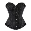 Bustiers korsetter korselet för kvinnor steampunk plus size burlesque klänning med kjoldräkter vintage randig snörning korsett bustier shaperb