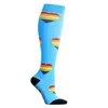 Men's Socks 7pairs Sport Compression Stockings Funny Pattern Halloween Ballon Dot Leg Pressure Running Cycling Multi Color Compress