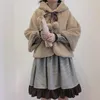 Casual Dresses JuneLove Japanese Lolita Dress Brown Color Vintage Girl Autumn Winter Base Gothic Sweet Cute Schoolgirl