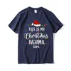 T-shirts pour hommes coton Vintage c'est mon t-shirt de noël hauts hommes femmes à manches courtes graphique T-shirt surdimensionné lumières de noël