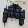 Damska kurtka parkas gęsty ciepły płaszcz z wiatrem dla damskich szczupły kurtki zimowe znaki z literami czarno -niebieskie płaszcze upadki