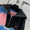 Maglioni femminili designer di lusso Serie di sci di lussuoso New Half Zipper Sweaterr
