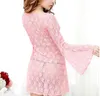 Sexy perspective lace spice clothes extreme sm female passion uniform set open skirt robe A1