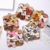 헤어 액세서리 5pcs/set baby headbands 소프트 코튼 활 나일론 밴드 소녀 소녀 탄성 헤어 밴드 출생 드롭