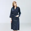 Men's Sleepwear Women Men Bath Robe 2022 Waffle Shower Nightgowns Male Female Bathrobe Long Woman Man Pajamas