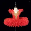 Scene Wear Kids Toddler Ballerina Ballet Tutu Dancing Dress Children Swan Lake Dance Costumes Kläd Tonåring Girls Ballroom Outfits