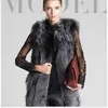 Women's Fur TUHAO Vintage Women Sleeveless Faux Vest Coat Woman Long Overwear Party Plus Size 4XL 3XL OFFICE Lady Female Overcoat LQ289